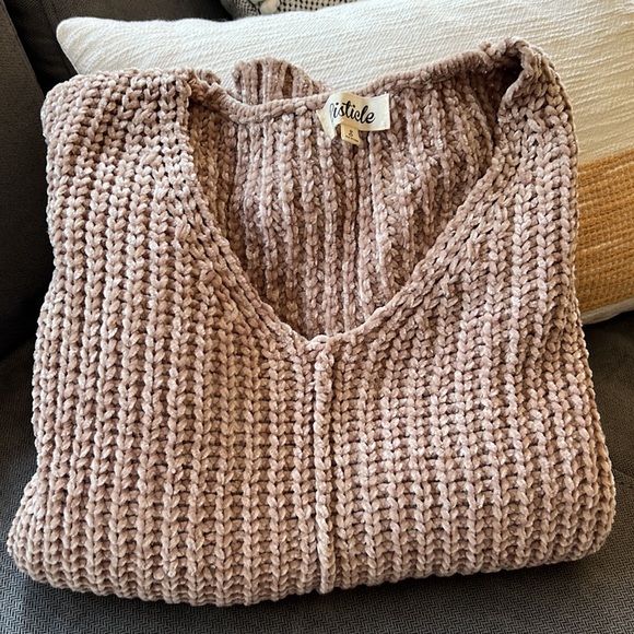 LIZZY- Wide Cuff Oversized Sweater - Picture 3 of 3